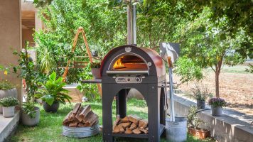 Clementi met Pulcinella gasoven - rookkanaal pizzaoven || Copyright 450 c ovens