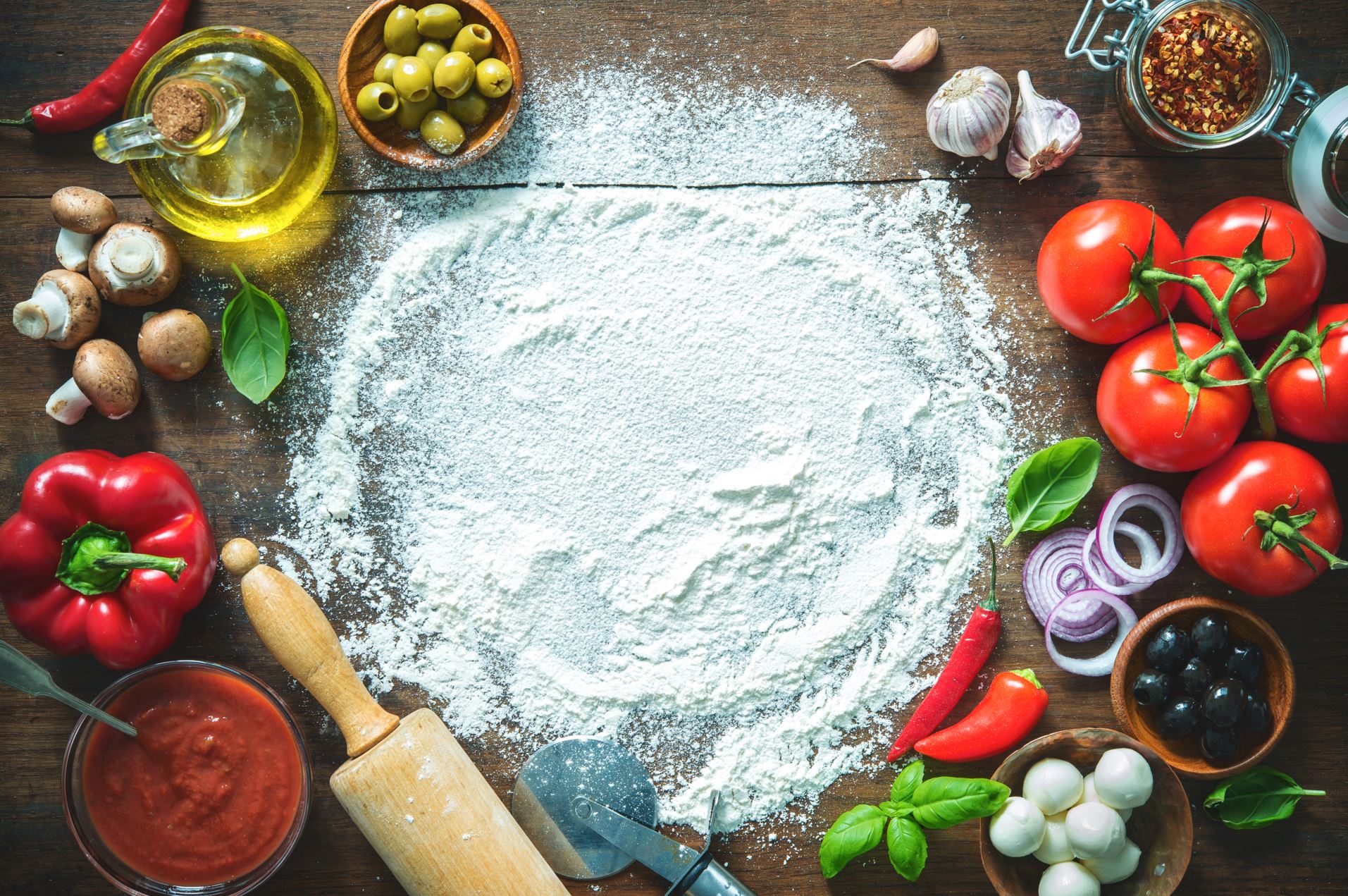Bloem voor Pizza deeg