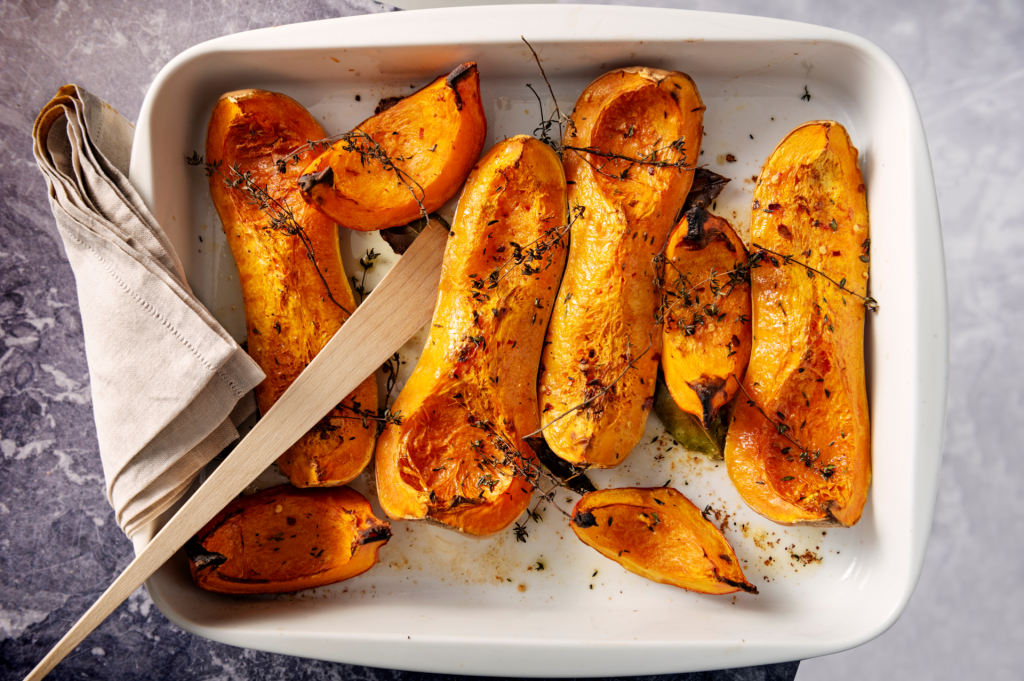 Pompoen uit oven