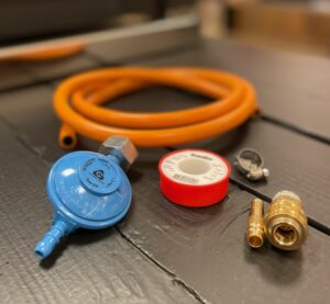 Complete gas aansluiting kit